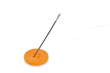 Button and Needle with Thread