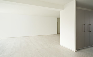 interior, empty space, modern apartment