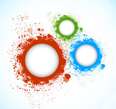 Background with grunge circles