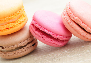 Tasty colorful macaroon
