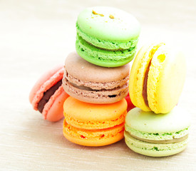 Tasty colorful macaroon