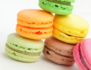 Tasty colorful macaroon