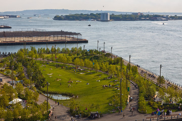 Brooklyn Bridge Park, Governor's Island in the background