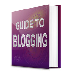 Blogging guide concept.