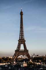 Fototapeta na wymiar The Eiffel tower,most recognizable landmarks in the world