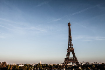 The Eiffel tower,most recognizable landmarks in the world