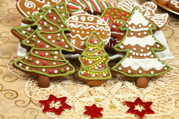 Christmas gingerbread cookies