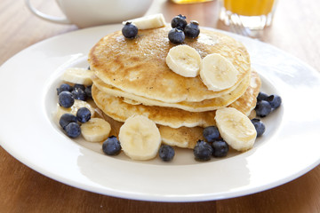 Blueberry Banana Pancakes