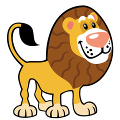 simple childish lion