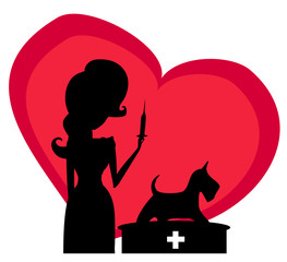 Obraz premium veterinary animal doctor