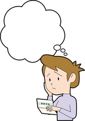 預金通帳でモヤモヤ