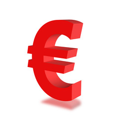 Euro Rouge Isolé