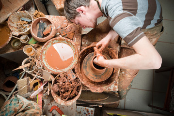 potter at work