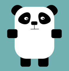 Plakaty  Zabawna panda