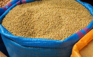 Sack of lentil