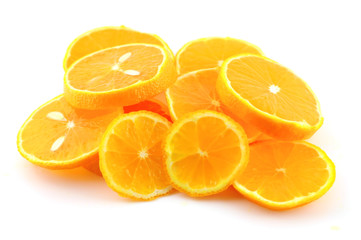 Slices of orange tangerine