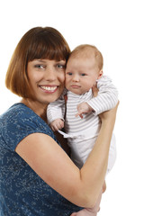 Glückliche Mutter mit Baby