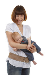  Happy mother with baby - Glückliche Mutter mit Baby