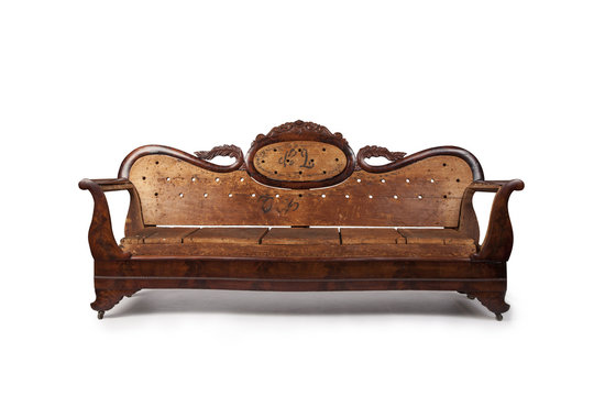 Antique Wooden Couch