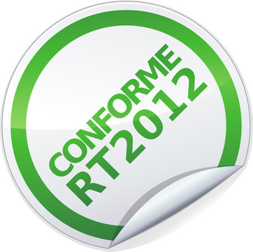 Sticker conforme RT 2012 (détouré)