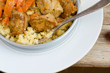 Fine Bulgur And Pork Stew
