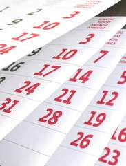 Fotobehang calendarsheets © stockpics