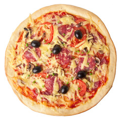 pizza isolated on white background 
