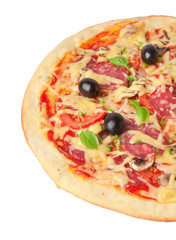 pizza isolated on white background 