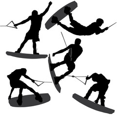 Wakeboarding Silhouette