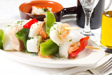 spiedini di pesce