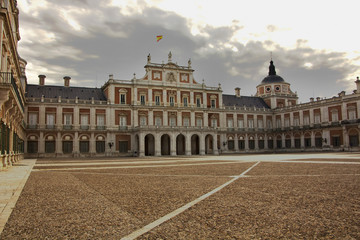 Naklejka premium The Palace of Aranjuez, main facade, Madrid, Spain