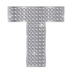 T　アルファベット　ダイヤモンド