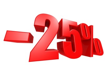 Minus 25 percent