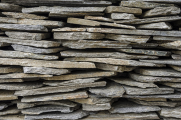 Stacked stone tiles
