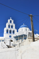 Grèce - Eglise à Santorin (Pyrgos) 