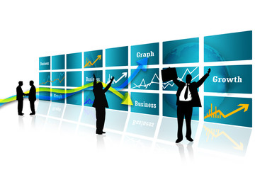 Fototapeta premium Business growth