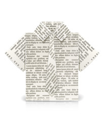 shirt origami toy vector illustration isolated on white