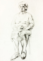 Drawing of a woman