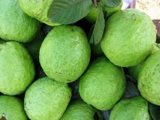 Fresh Guave fruits on the market in Vietnam