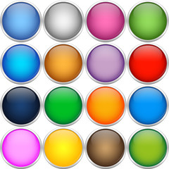 Colorful icon balls