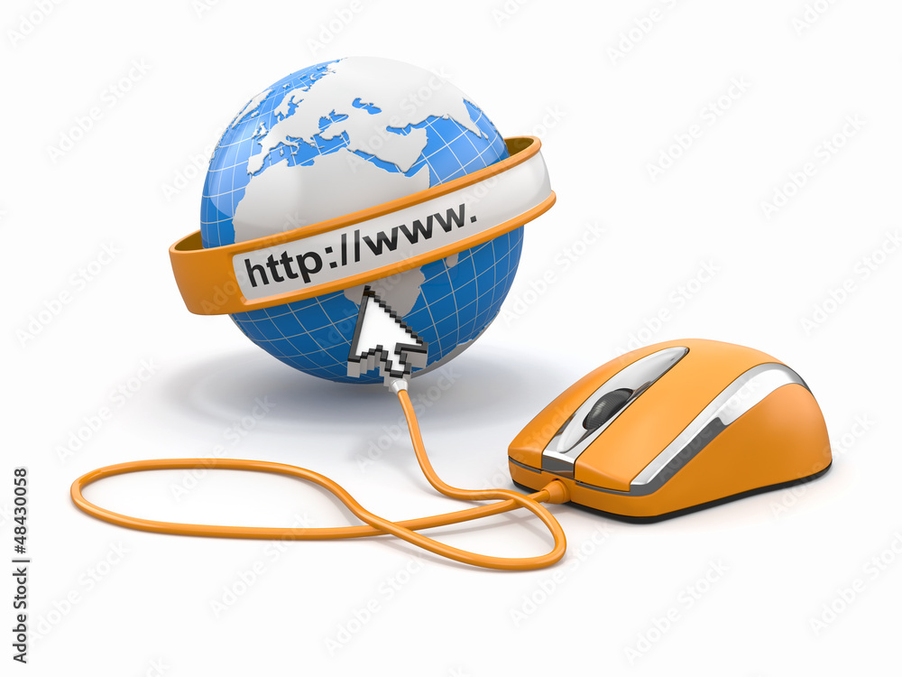 Poster Concept of internet browser.
