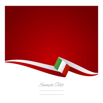 Italian flag red background vector