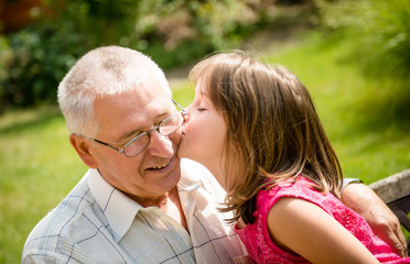 Happy retirement with grandchild
