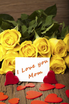 Muttertag - Mother day "I Love you Mom"