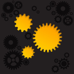 Abstract gear background