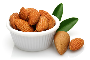 almonds in a bowl