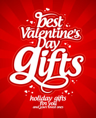 Best Valentine`s day gifts design template.