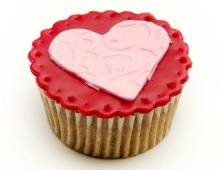 Cupcakes de san valentin