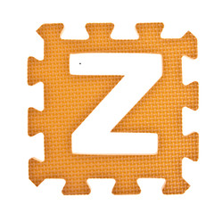 Fototapeta premium Alphabet toy piece isolated on white background