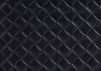 Leather with imprinted geometrical drawing